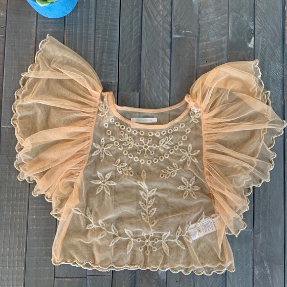 Urban Outfitters Tops - Urban Outfitters | Beaded sheer top